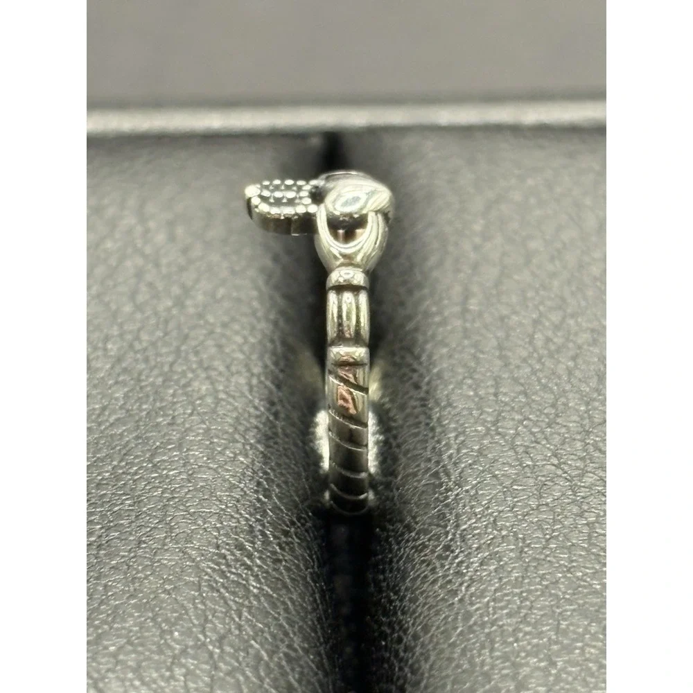 New Condition Sterling Silver Claddagh Toe Ring 925 G13